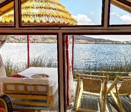 Uros Qhota Uta Lodge Puno Exteriör bild