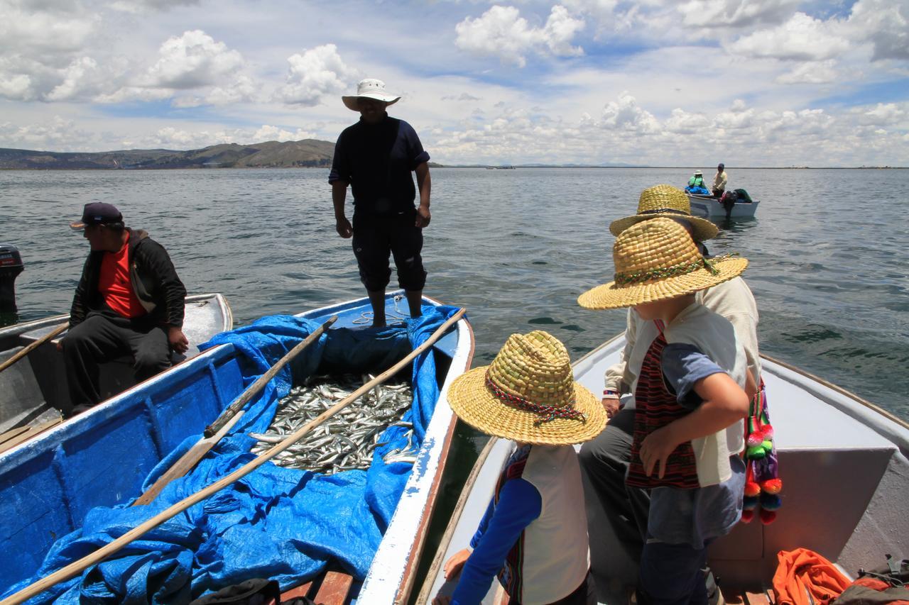 Uros Qhota Uta Lodge Puno Exteriör bild